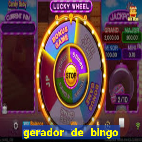 gerador de bingo de palavras